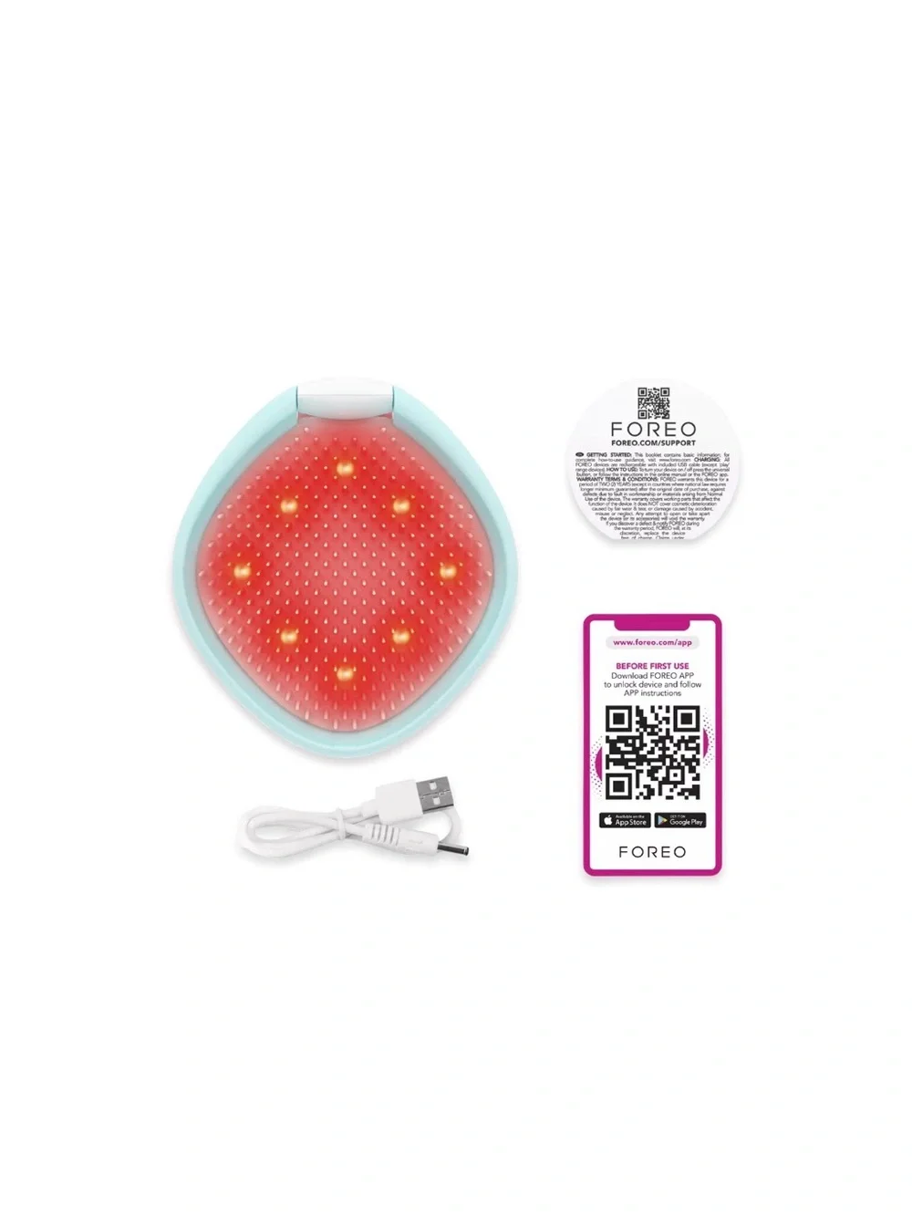 New FOREO FLIP Play Advanced RGB LED Light Hairbrush Blue